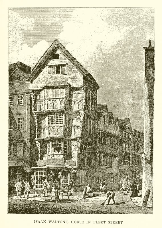 Izaak Waltons hus på Fleet Street av English School