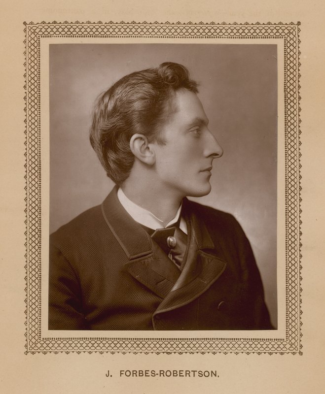 J Forbes-Robertson, från ett fotografi som tagits speciellt för Teatern av English School
