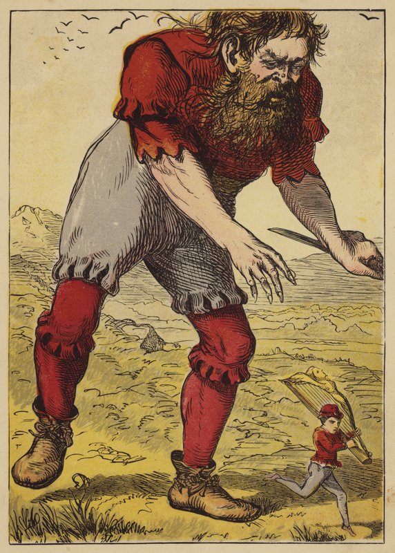 Jack And The Beanstalk (färgad gravyr) av English School