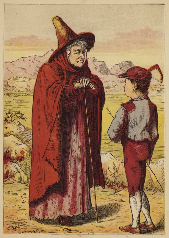 Jack And The Beanstalk (färgad gravyr) av English School