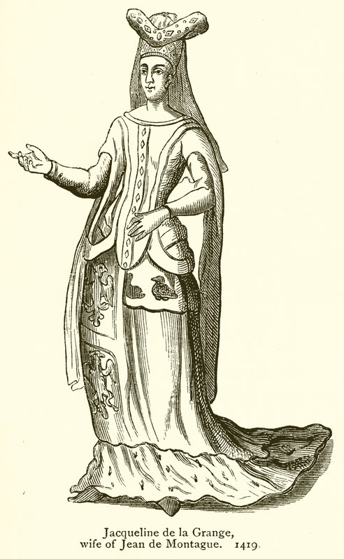 Jacqueline de la Grange, fru till Jean de Montague. 1419 av English School
