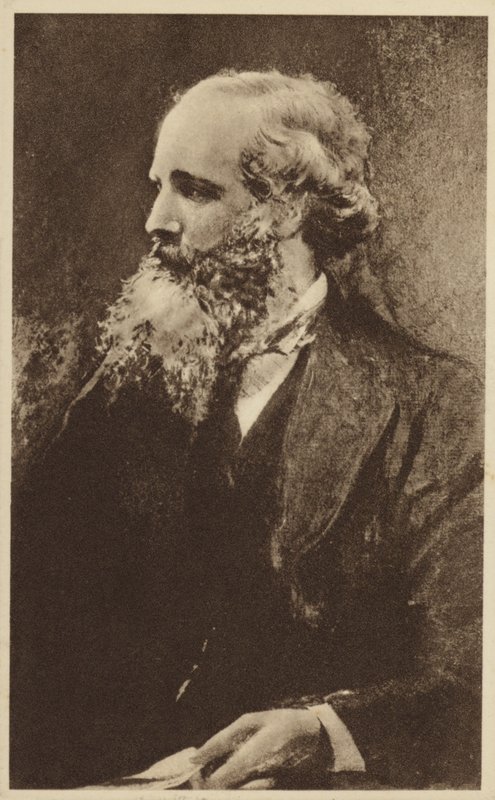 James Clerk Maxwell (1831-1879), skotsk teoretisk fysiker (litografi) av English School