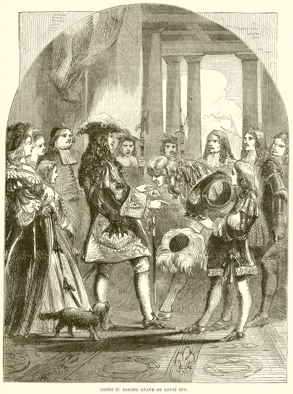 Jakob II. tar avsked med Ludvig XIV av English School