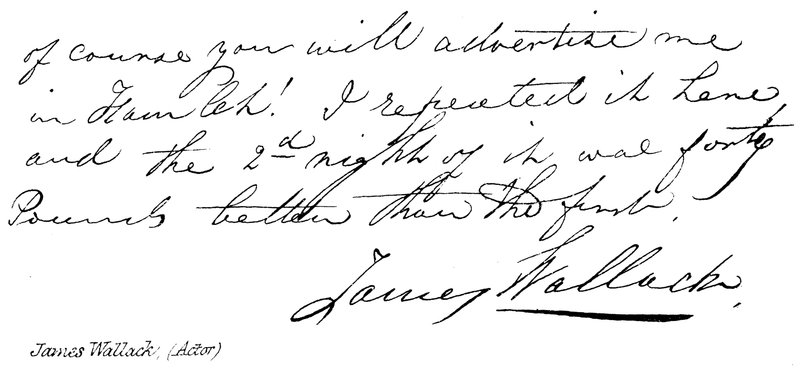 James Wallack, (skådespelare) av English School