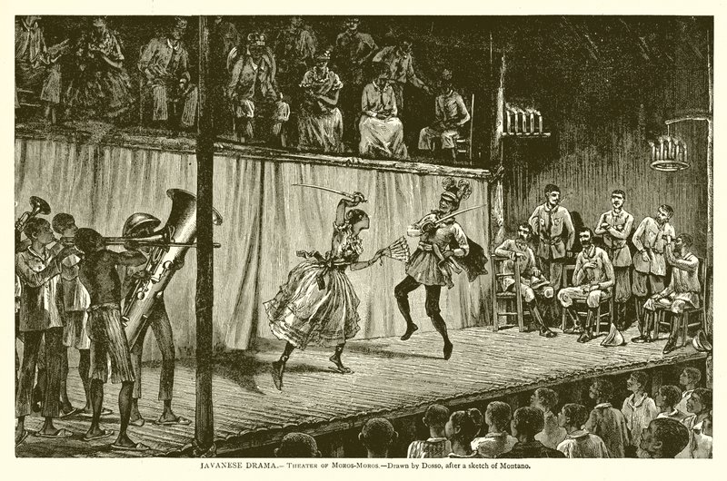 Javanesisk Drame.--Theater of Moros-Moros av English School