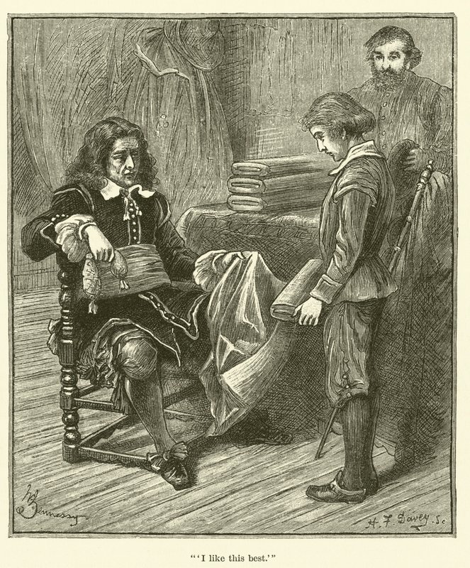 Jean Baptiste Colbert som pojke, "Jag gillar det här bäst" (gravyr) av English School