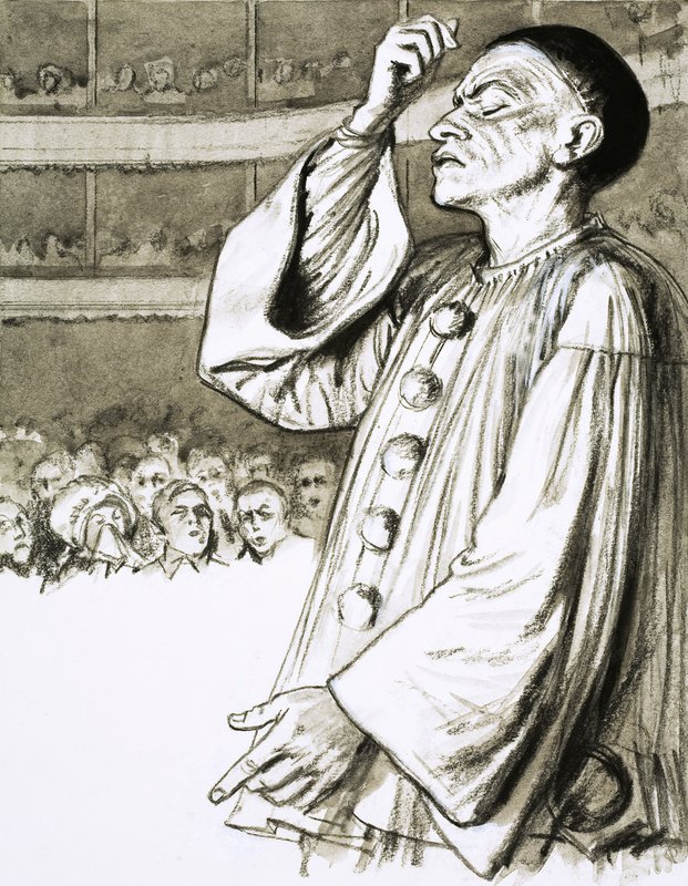 Jean Gaspard Deburau, även känd som clownen Pierrot av English School