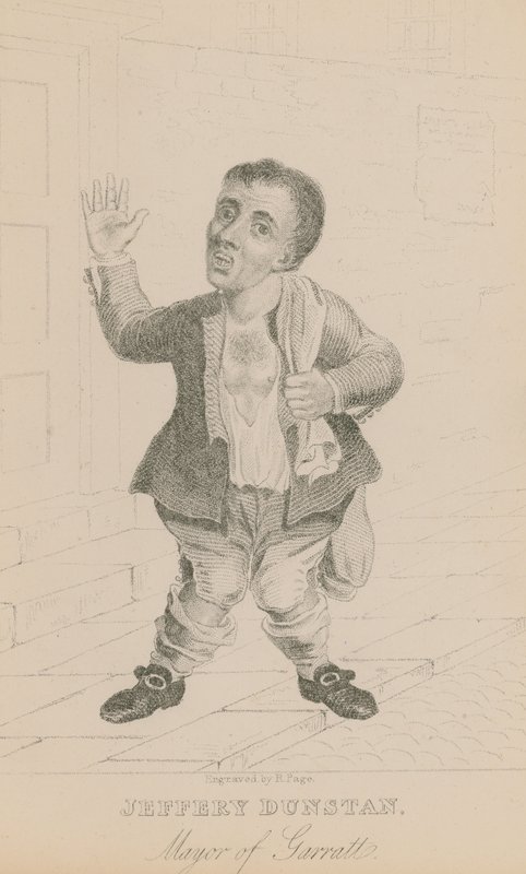 Jeffery Dunstan, borgmästare i Garratt av English School
