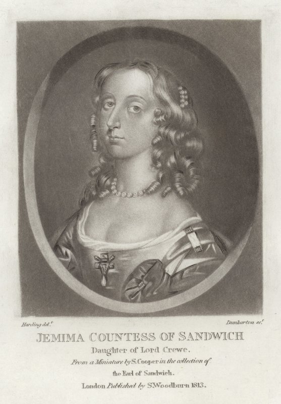 Jemima grevinna av Sandwich av English School
