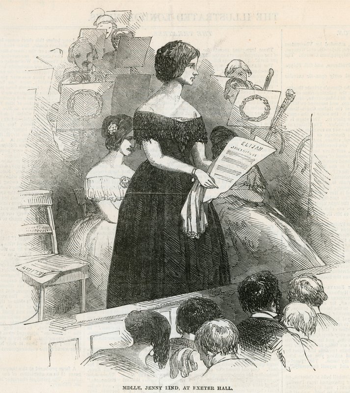 Jenny Lind på Exeter Hall av English School