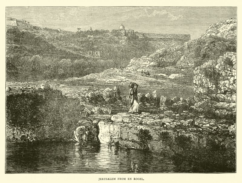 Jerusalem från En Rogel av English School