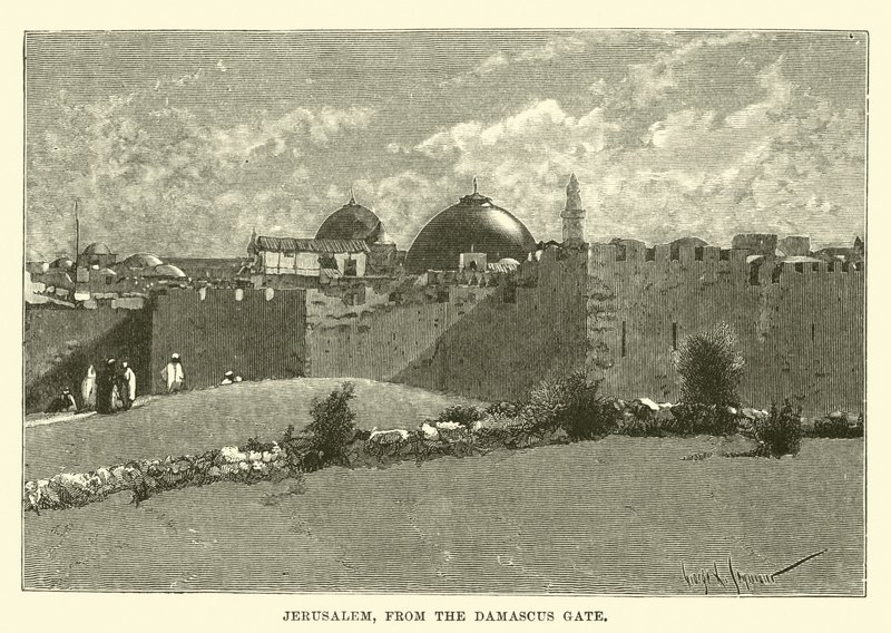 Jerusalem, från Damaskusporten av English School