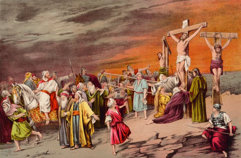 Jesus Kristus, korsfäst för världens synder av English School