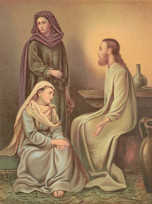 Jesus Kristus i Martas och Marias hus av English School