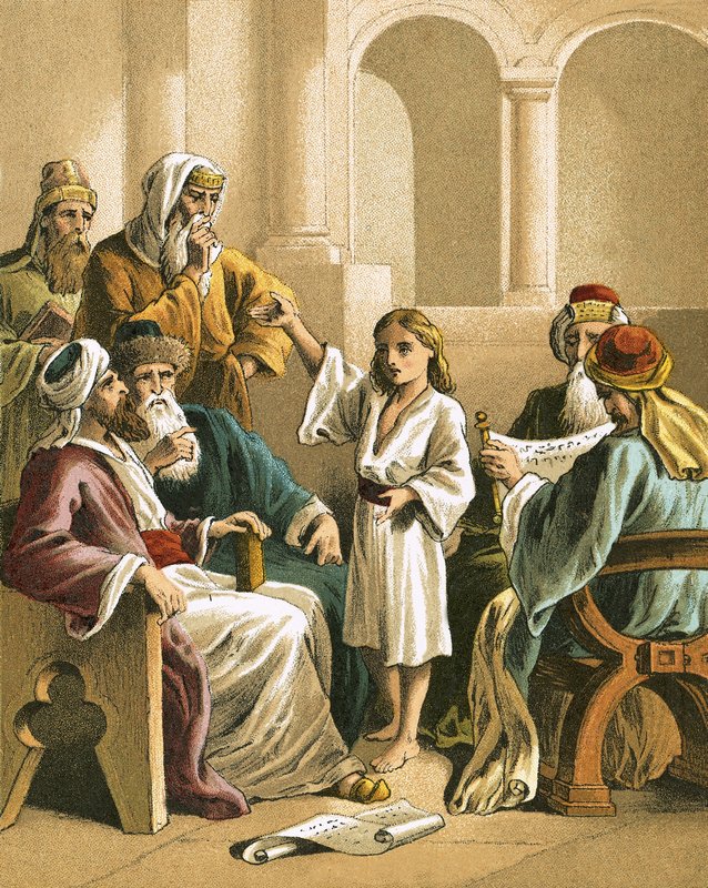 Jesus skændes med lægerne av English School