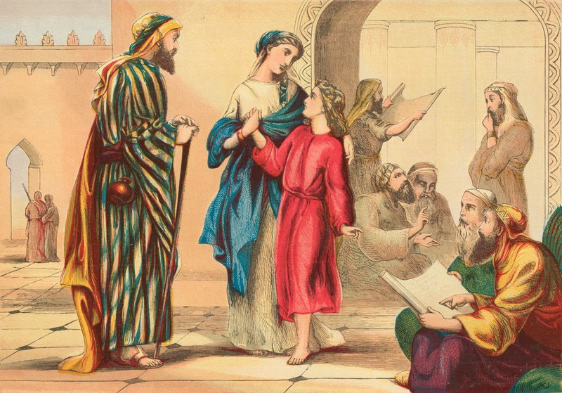 Jesus lämnar templet av English School