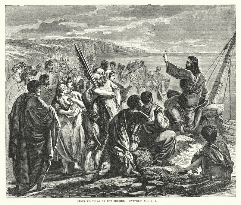 Jesus undervisar vid havet, Matteus XIII av English School
