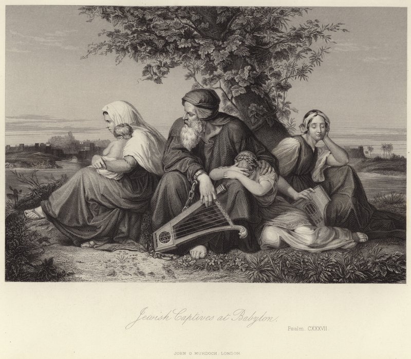 judiska fångar i Babylon av English School