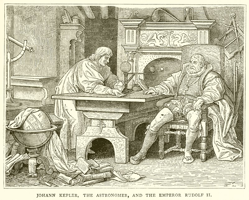 Johann Kepler, astronomen och kejsaren Rudolf II av English School