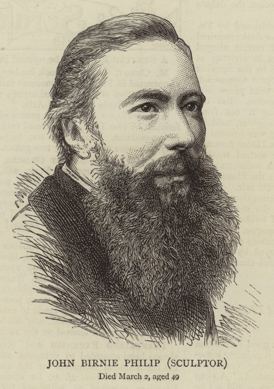 John Birnie Philip, skulptör (gravyr) av English School