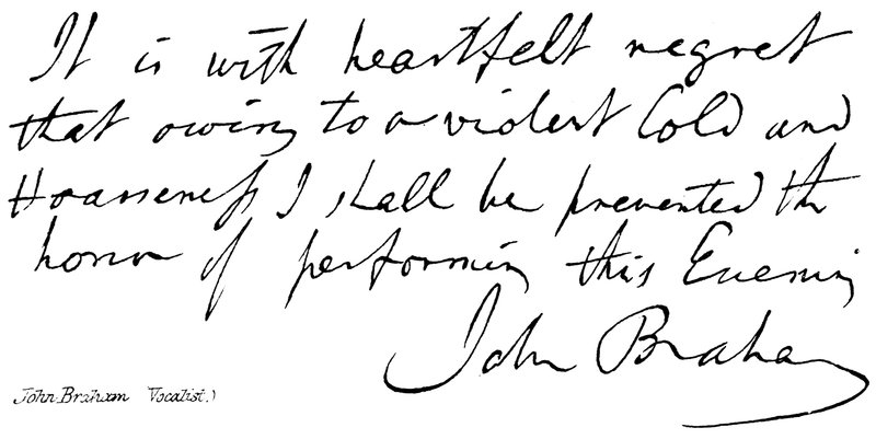 John Braham, (sångare) av English School