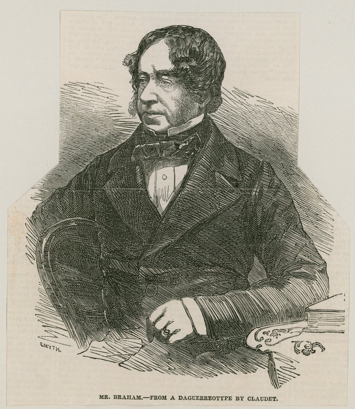 John Braham, sångare; från en daguerreotypi av Claudet av English School