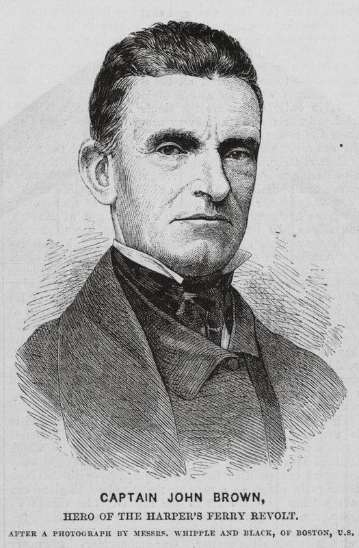 John Brown, amerikansk abolitionist (gravyr) av English School