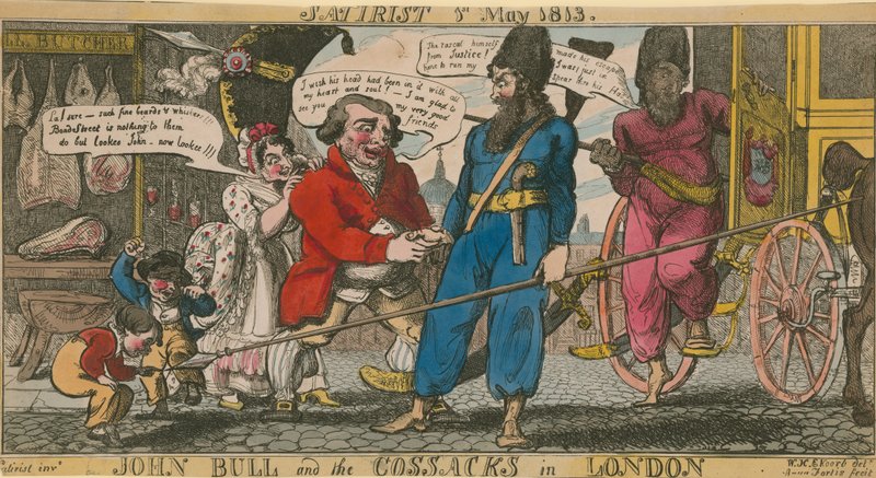 John Bull och kosackerna i London av English School