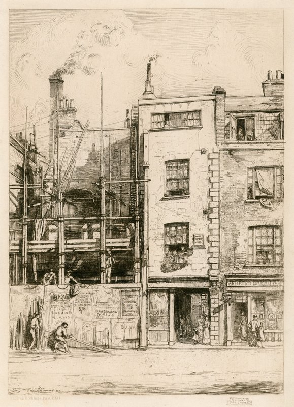 John Drydens hus, i Fetter Lane av English School