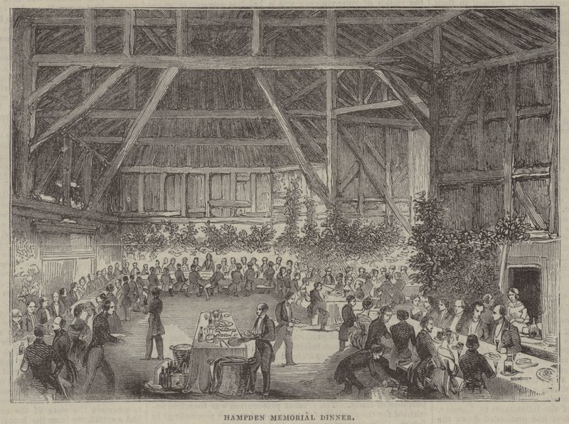 John Hampden Memorial Dinner, som hölls i samband med uppförandet av ett monument över honom av English School