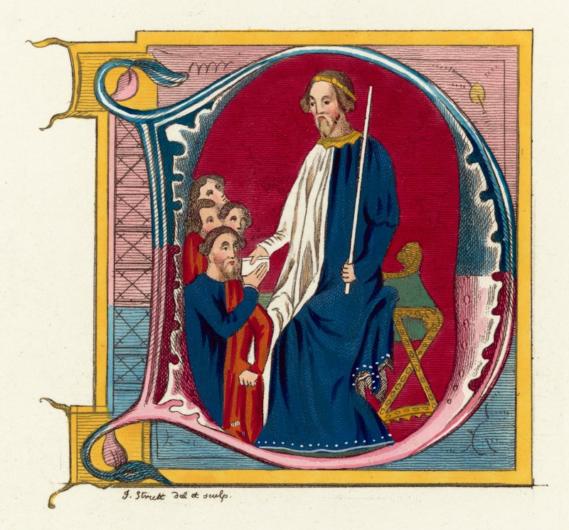 John Of Gaunt, Duke of Lancaster (färgad gravyr) av English School
