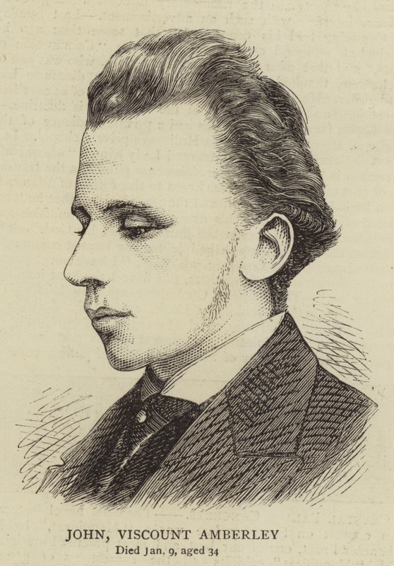 John Viscount Amberley (gravyr) av English School