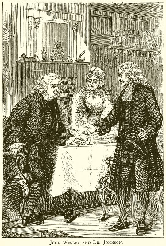John Wesley och Dr. Johnson av English School