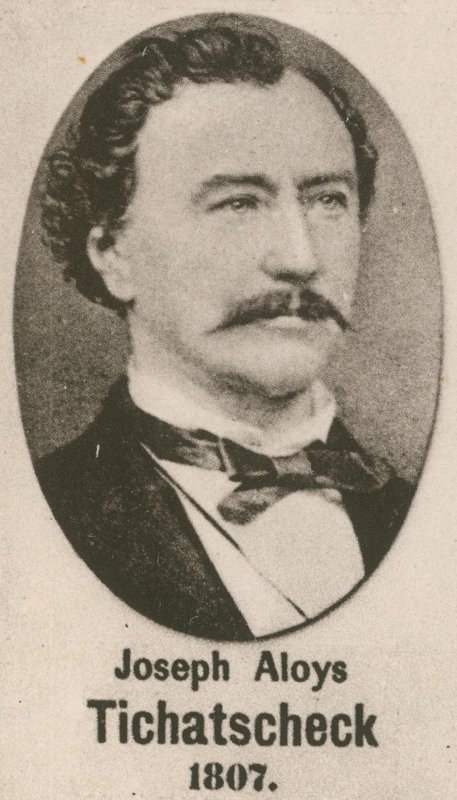 Josef Alois Tychaztskhetsk (gravyr) av English School