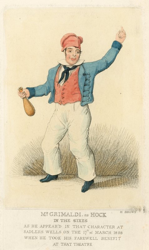 Joseph Grimaldi som Hock av English School
