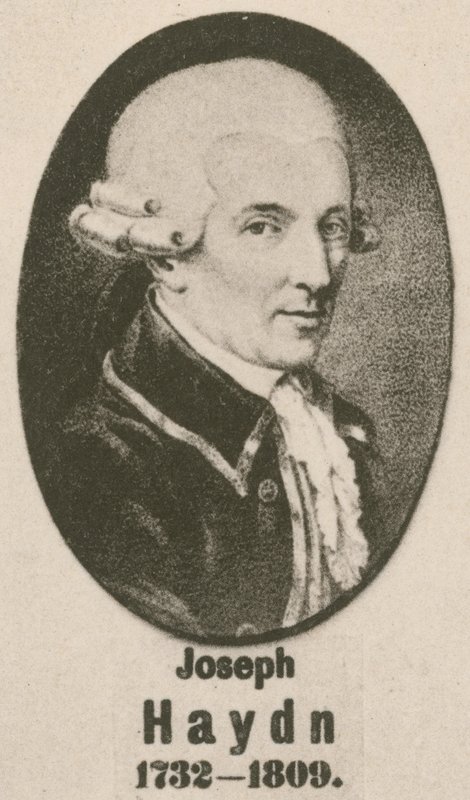 Joseph Haydn (gravyr) av English School
