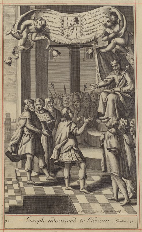 Joseph avancerade till Honor (gravyr) av English School
