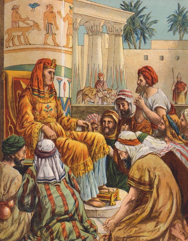 Josef, Egyptens härskare (färglitografi) av English School