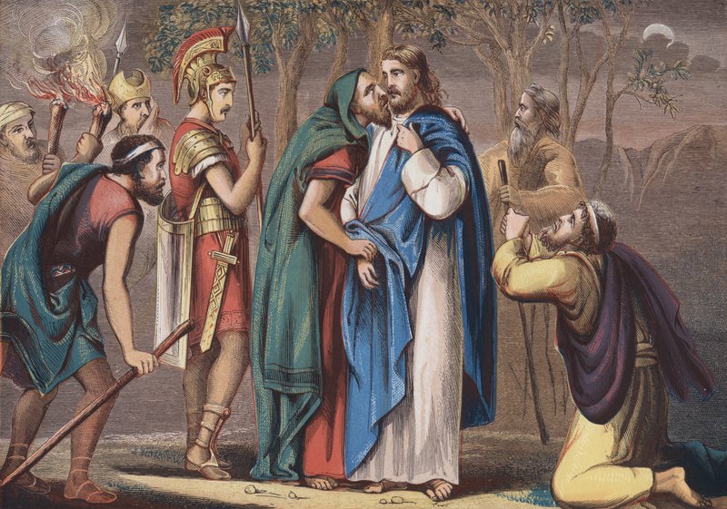 Judas förråder Kristus av English School