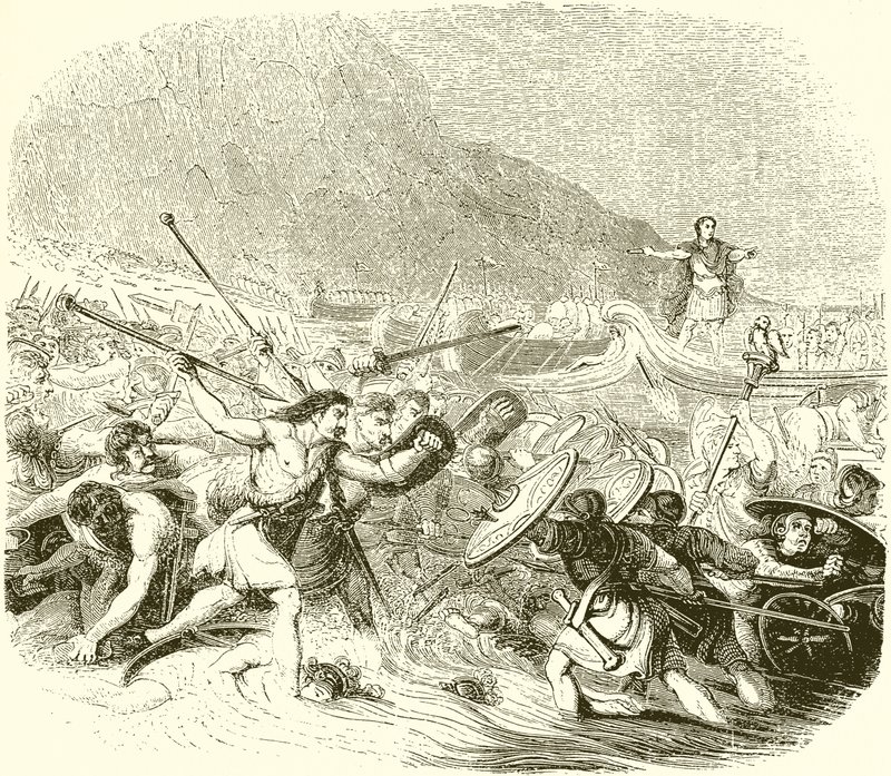 Julius Caesars invasion av Storbritannien av English School
