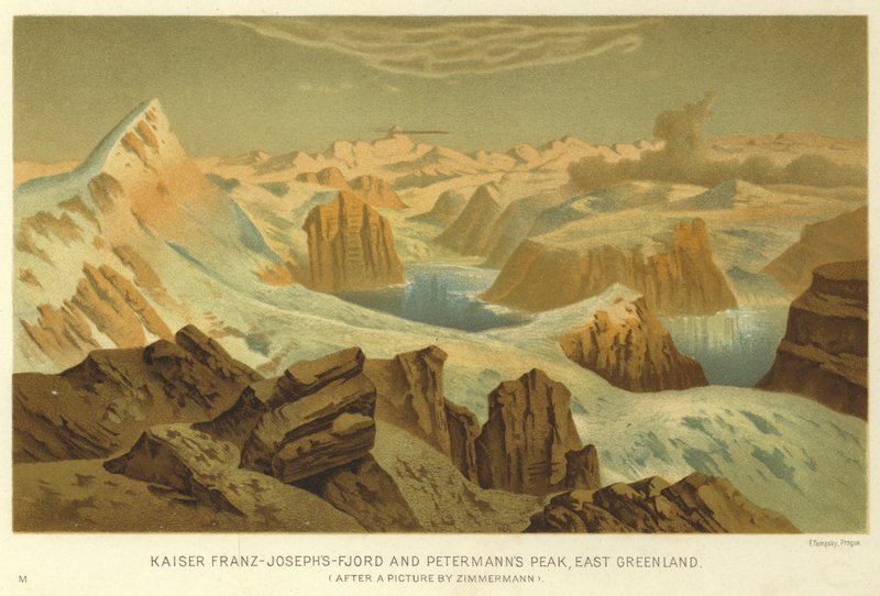 Kaiser Franz-Josephs-Fjord och Petermanns Peak, Östra Grönland av English School