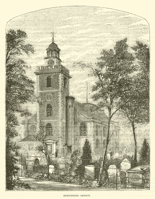 Kensington Church (gravyr) av English School