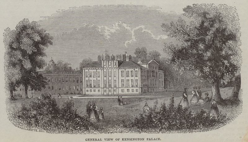 Kensington Palace, London (gravyr) av English School