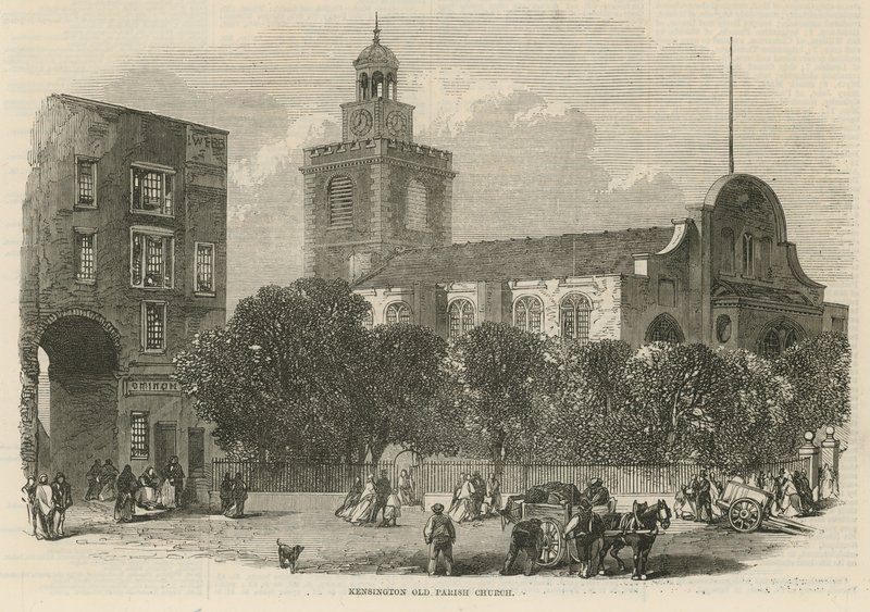 Kensington gamla församlingskyrka av English School