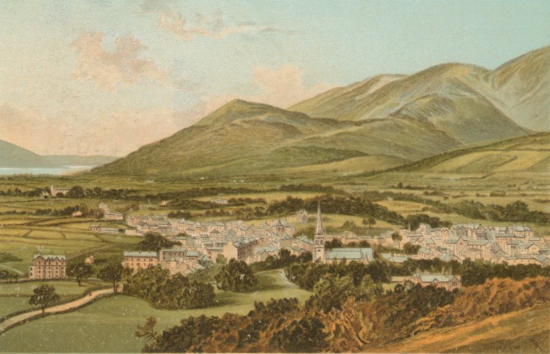 Keswick från Castle Hill av English School