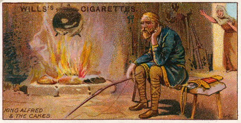 Kung Alfred och kakorna av English School