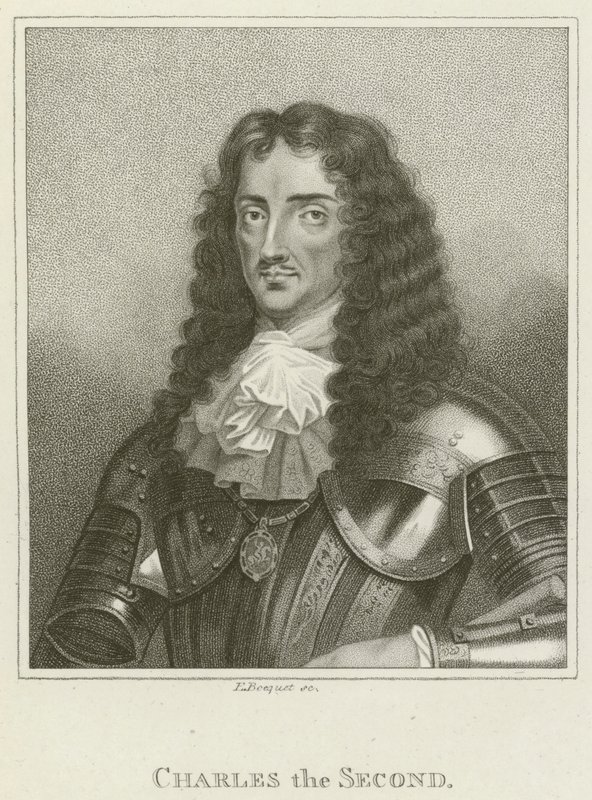 Kung Karl II (gravyr) av English School