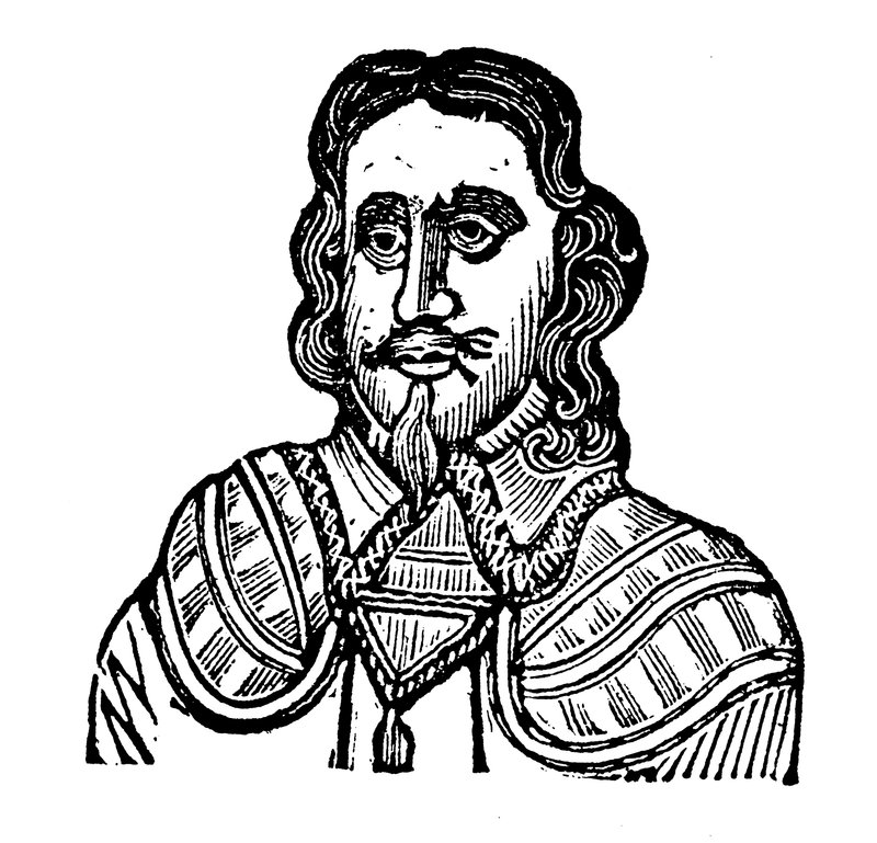 Kung Karl I (träsnitt) av English School