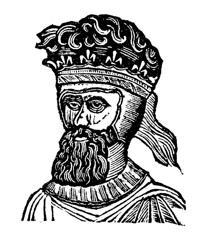 Kung Edward III (träsnitt) av English School