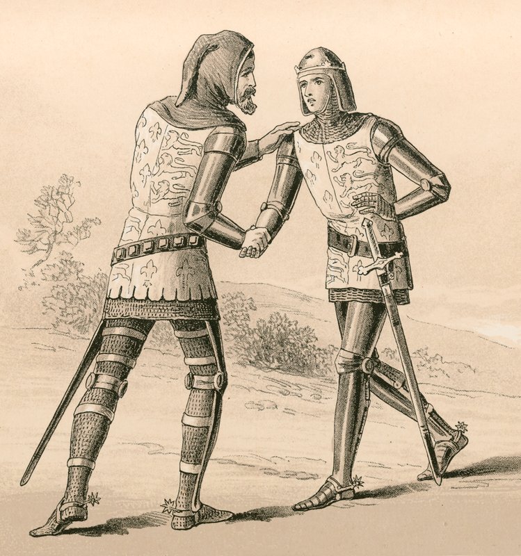 Na faafeiloaia e le Tupu o Edward III lona atalii, le Black Prince, ina ua uma le taua o Crecyswed av English School